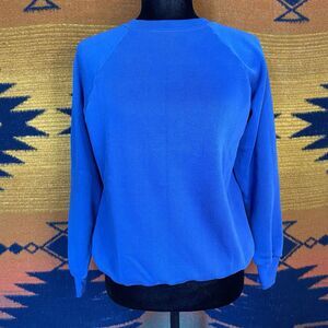 Vintage Sportswear Blue Crewneck Pullover Sweater. 50/50 Polycotton. Size Medium
